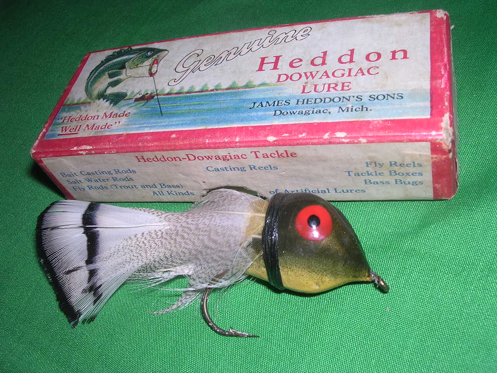 Heddon antique fishing lures