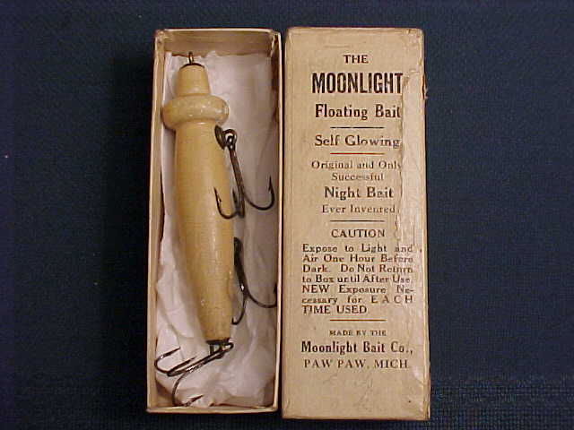Moonlight Bait Company antique fishing lures