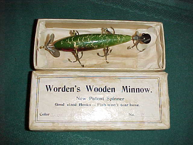 Worden antique fishing lures