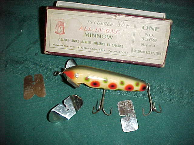 Pflueger antique fishing lures
