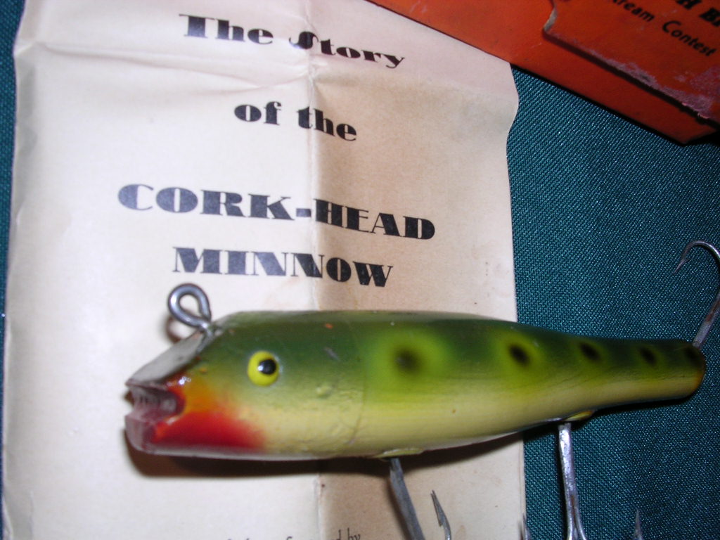 Vintage Eger Baits Wood Jointed Fishing Lure